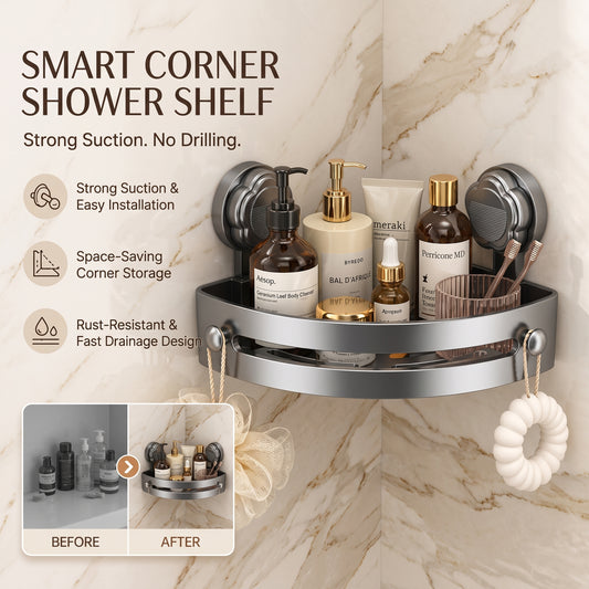 Bathroom Corner Shelf - SHELVO