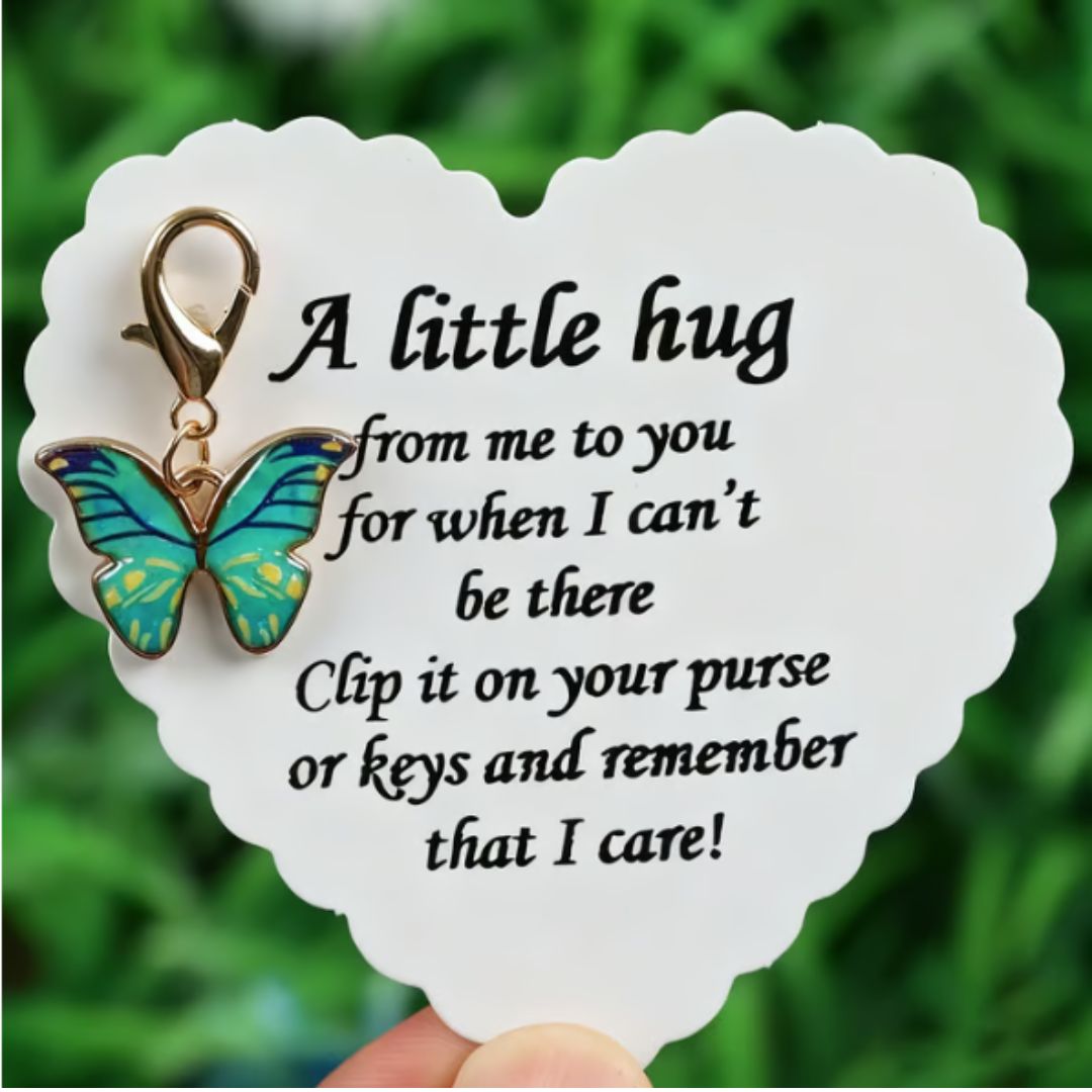 Elegant Butterfly Charm with Warm Card