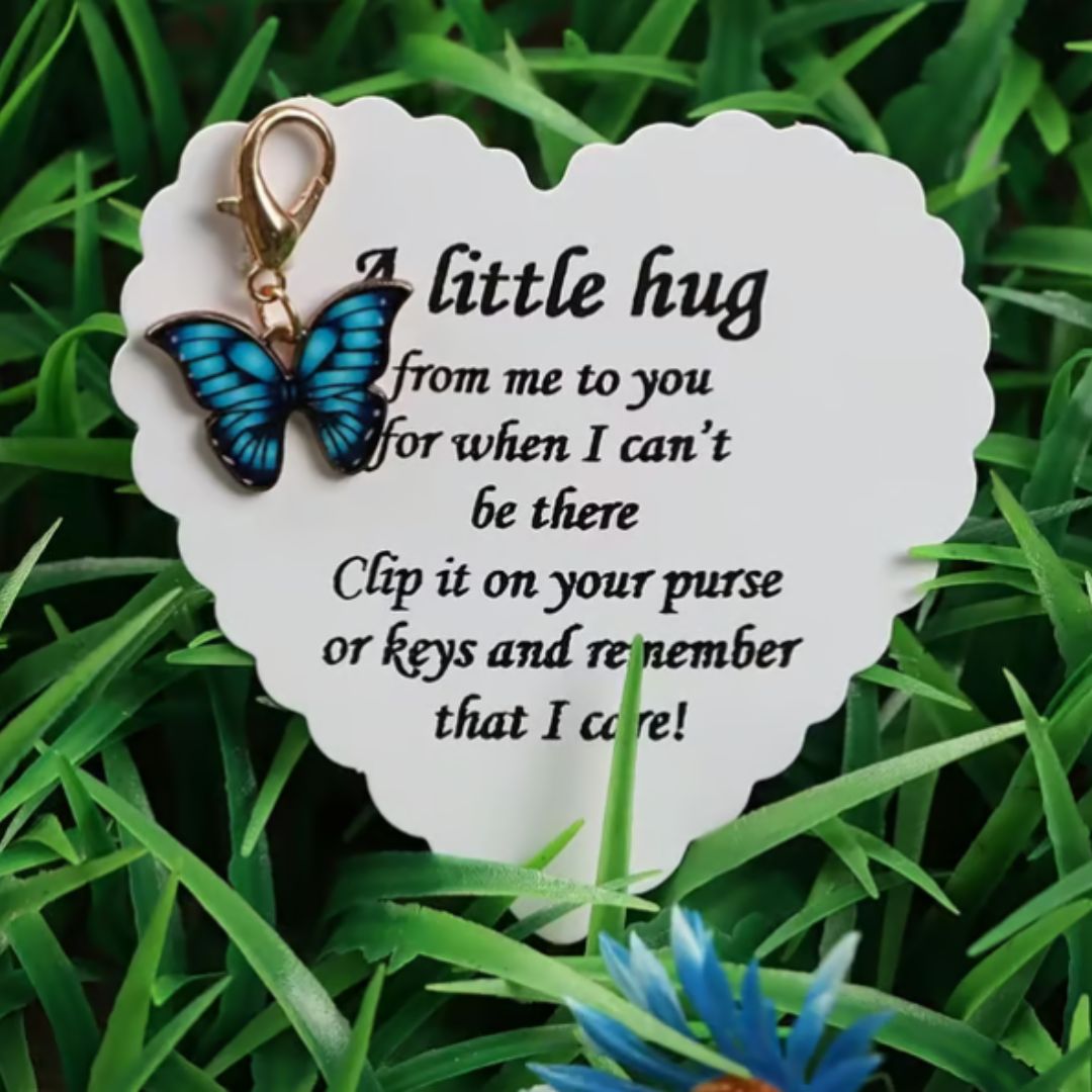 Elegant Butterfly Charm with Warm Card