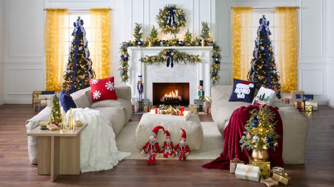HolidayGlimmer 7½-ft Pop-Up Pre-Lit Christmas Tree