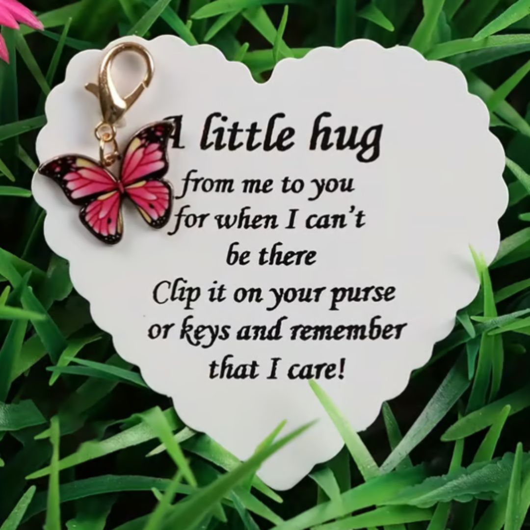 Elegant Butterfly Charm with Warm Card