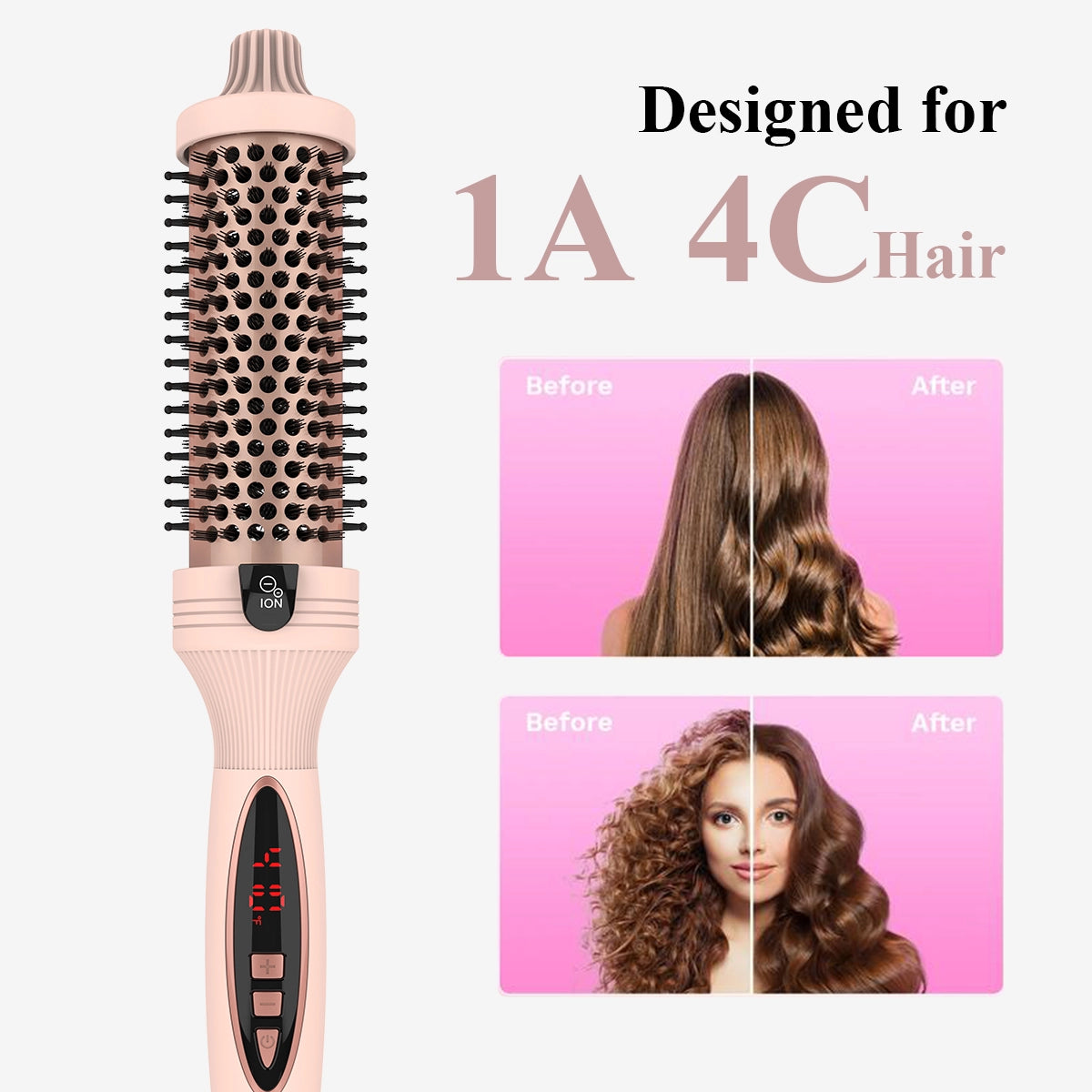 Thermal PRO - 3-in-1 Pro Negative Ion Two PTC Heaters Thermal Brush