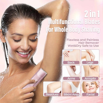 TRIMMER MAXX 2-in-1 Painless Bikini Hair Trimmer