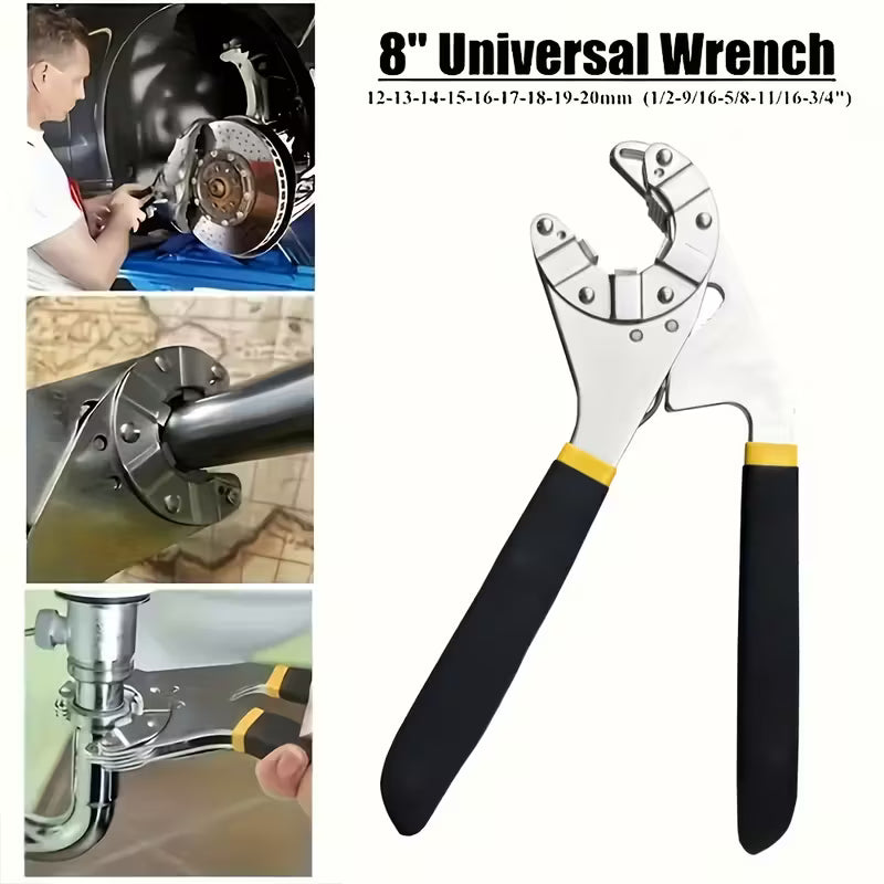 FlexiGrip 14-in-1 Multi-Purpose Wrench Set – High-Carbon Steel Adjustable Spanner