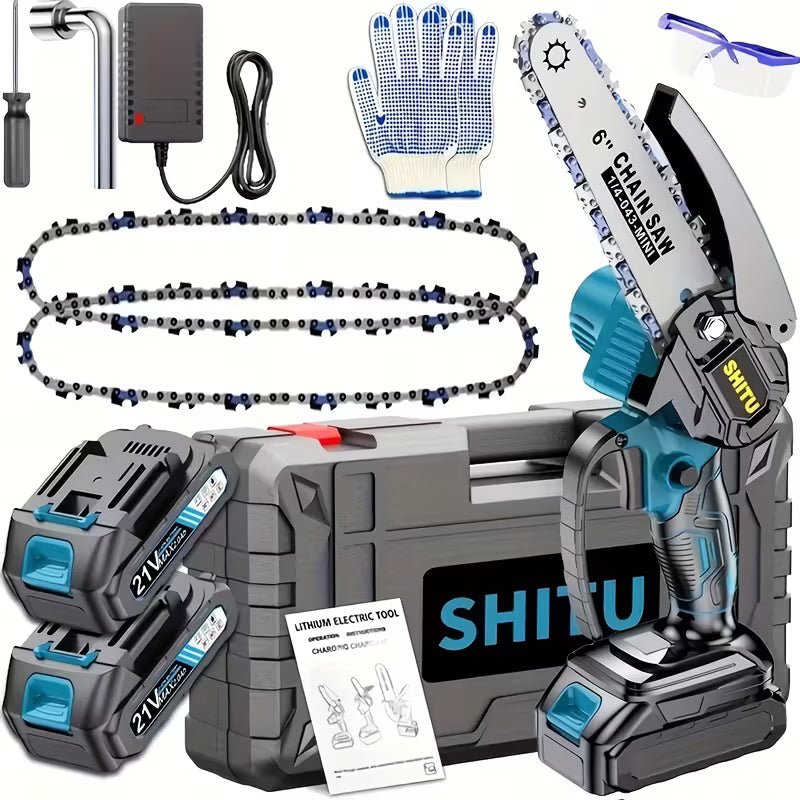 TreeTrim Pro Mini Cordless Chainsaw — Portable, Lightweight & Powerful