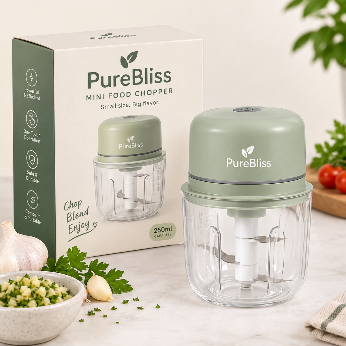 PureBliss - Mini Food Chopper