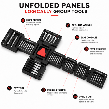 NEXORA - 55 in 1 magnetic tool kit
