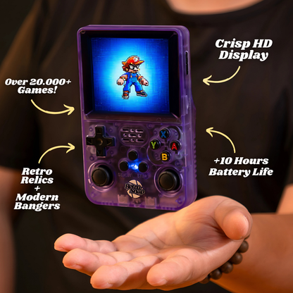 RetroFynn Console — Handheld Retro Gaming System (64GB / 128GB)
