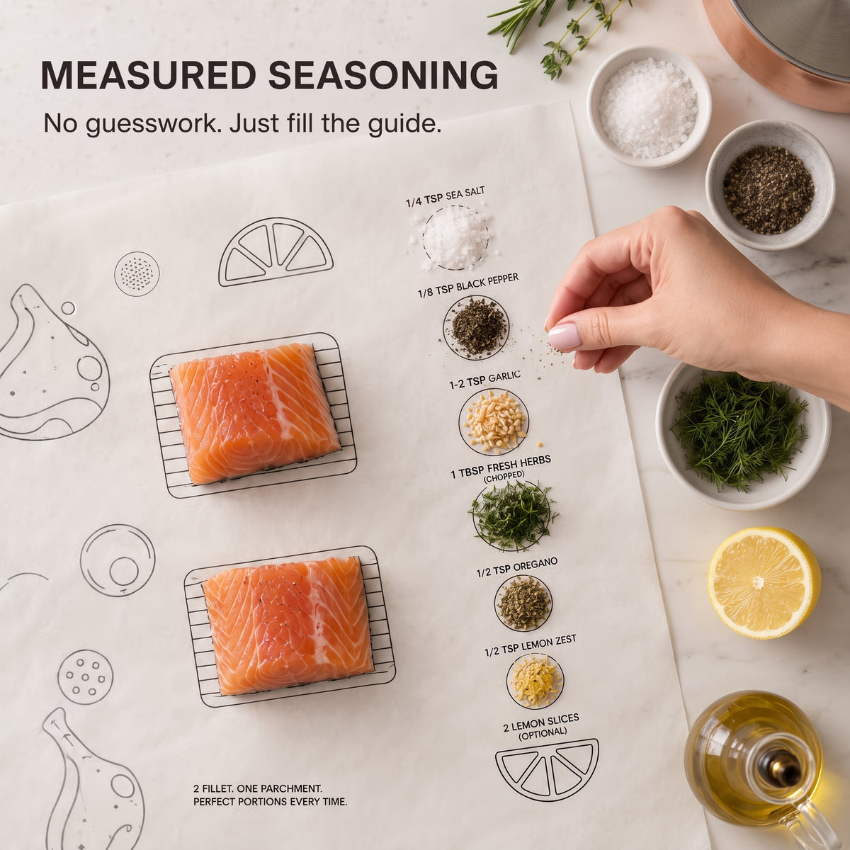 BakeGuide: Printed Recipe Baking Paper