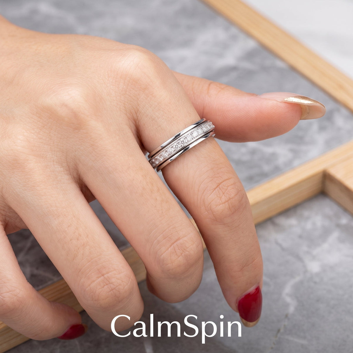 CalmSpin: Stainless Steel Ring