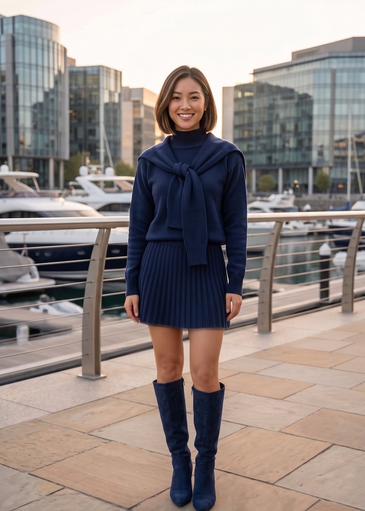 MOCHA- Chocolate Wool Two-Piece Set