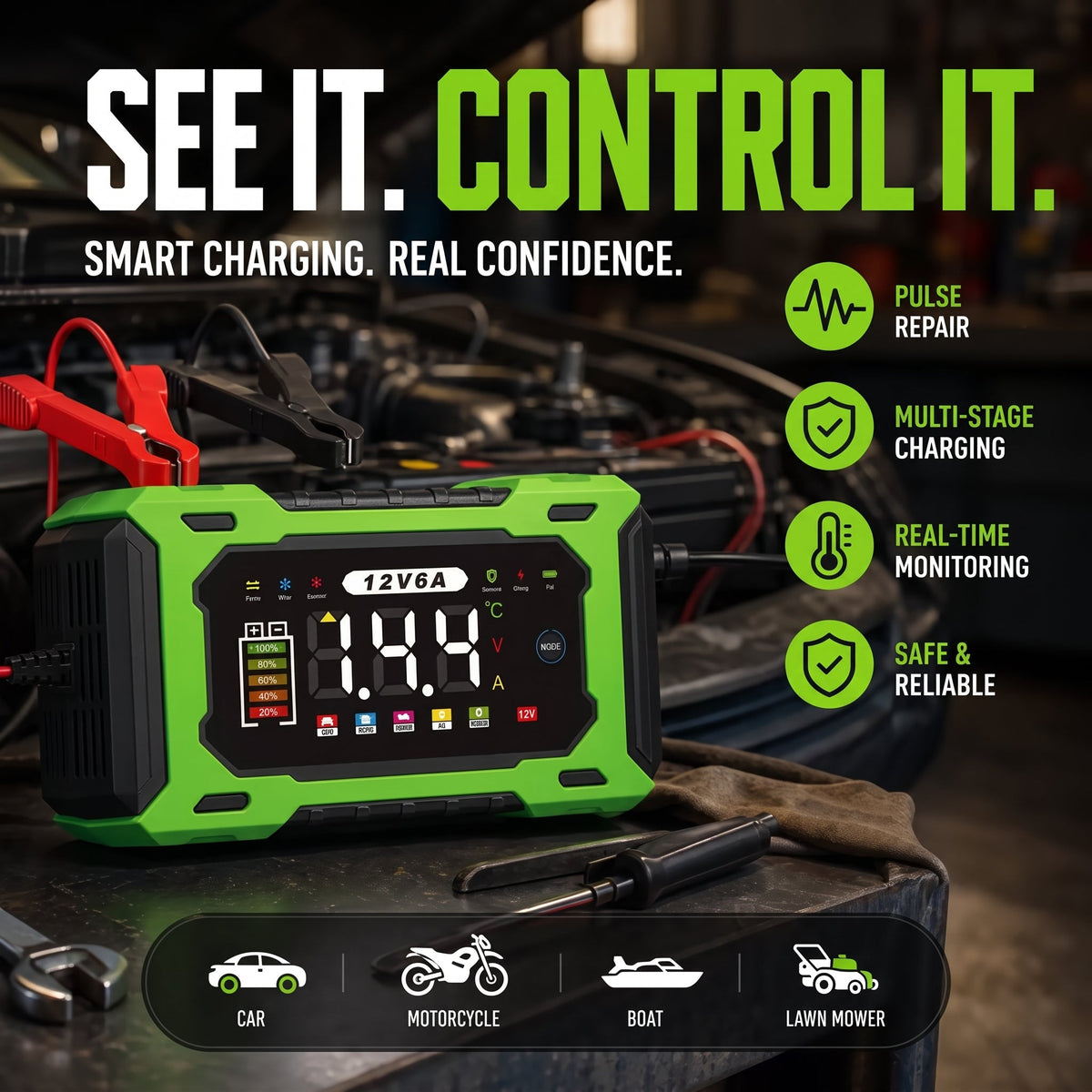 Smart Car Battery Charger