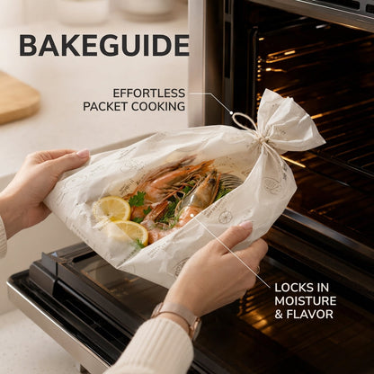 BakeGuide: Printed Recipe Baking Paper