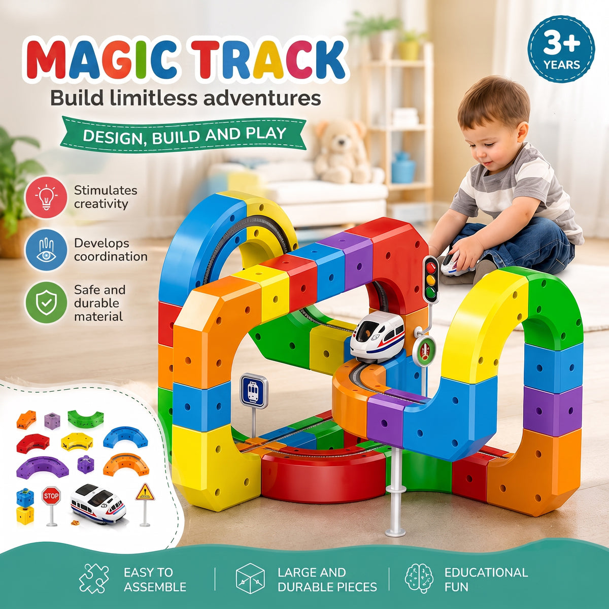 Magnetic AntiGravity Track Set