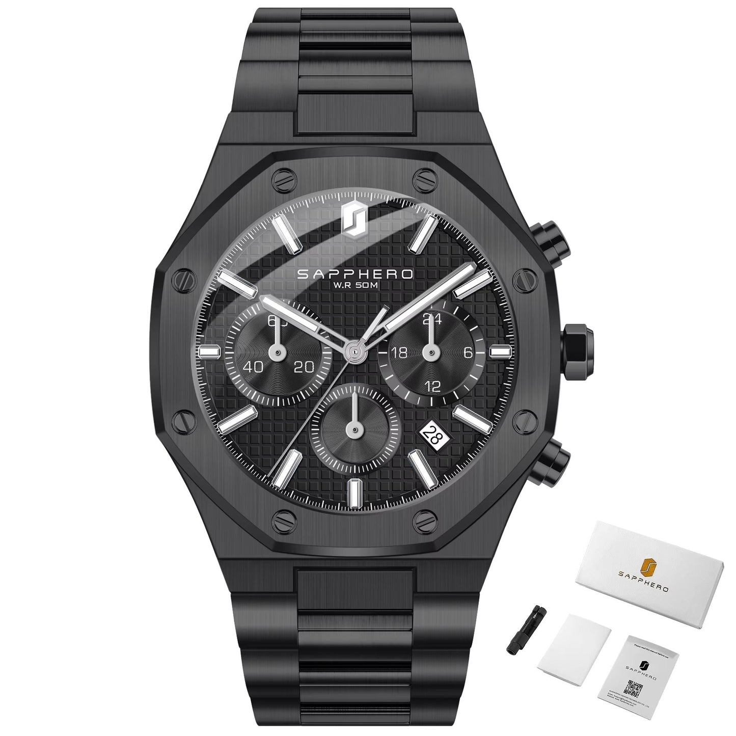 Premium Automatic Chronograph Sport Watch (42mm, Sapphire Crystal)