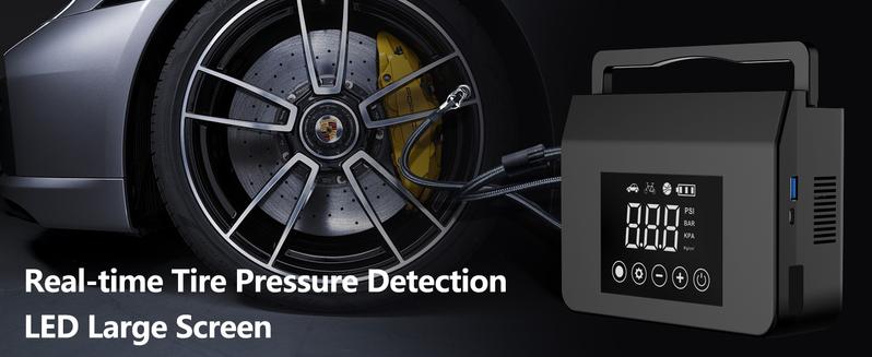 FYNNN - RoadRescue 4000A — Car Jump Starter + 150 PSI Tire Inflator (12V, 15,000 mAh, LED, Power Bank)