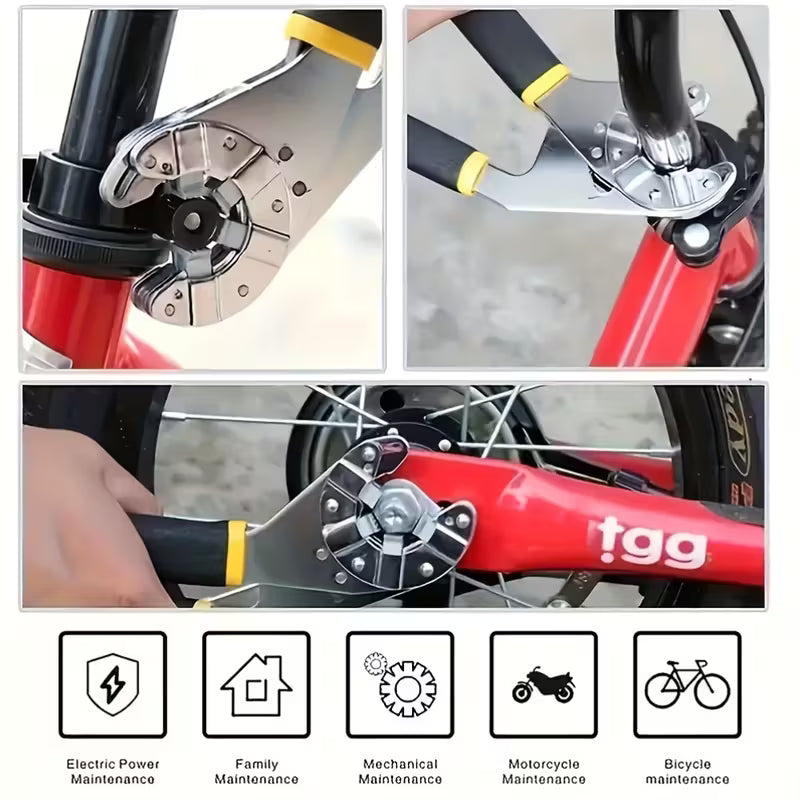 FlexiGrip 14-in-1 Multi-Purpose Wrench Set – High-Carbon Steel Adjustable Spanner