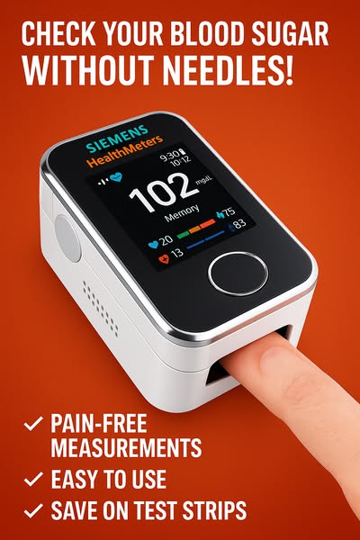 SPECIAL Non-Invasive Blood Glucose Monitor — 5-Second Readout | Bayer - 99% Accuracy 8-1