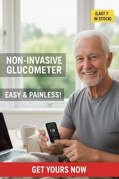 SUPER Non-Invasive Blood Glucose Monitor — 5-Second Readout |  - 99% Accuracy 8-1
