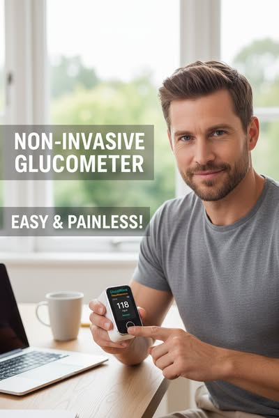 FYNN Non-Invasive Blood Glucose Monitor — 5-Second Readout | Bayer - 99% Accuracy 8-1 (Copy)