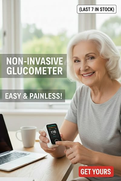 SUPER Non-Invasive Blood Glucose Monitor — 5-Second Readout |  - 99% Accuracy 8-1