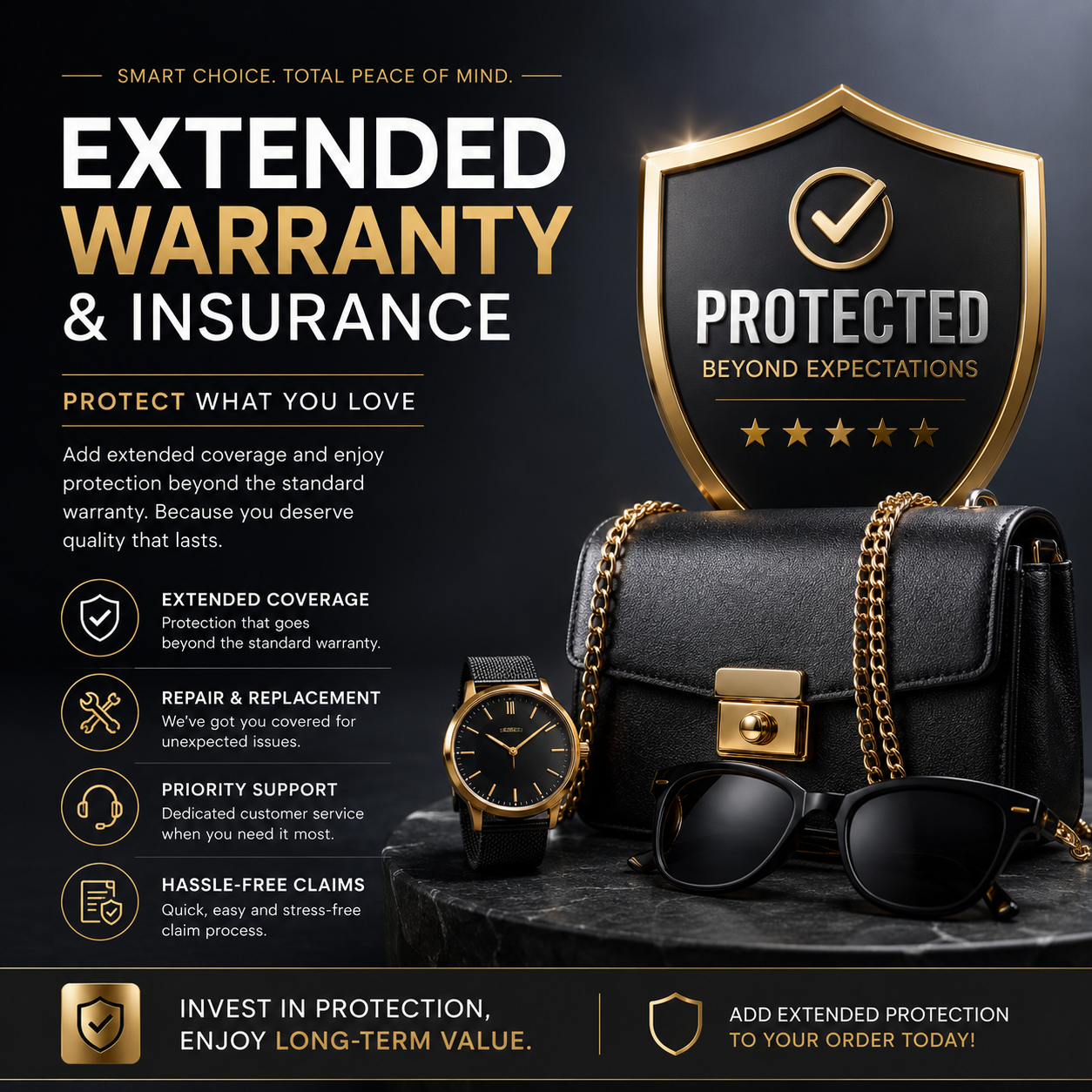 1 Year Extended Warranty + Insurance