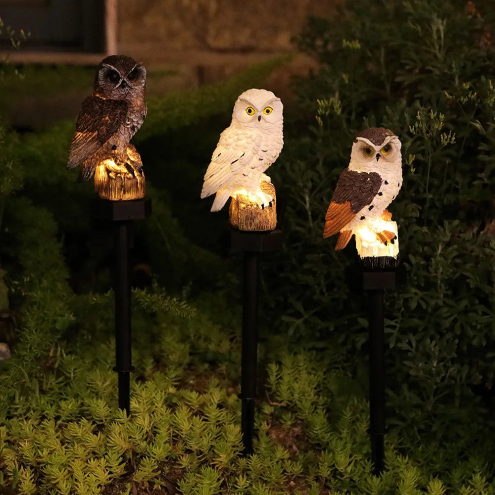 LuminOwl Solar Garden Light