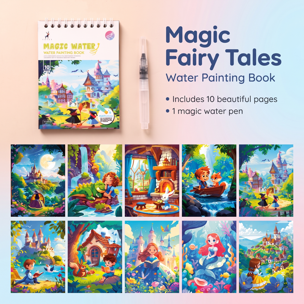 Magic Water Paint Travel Book