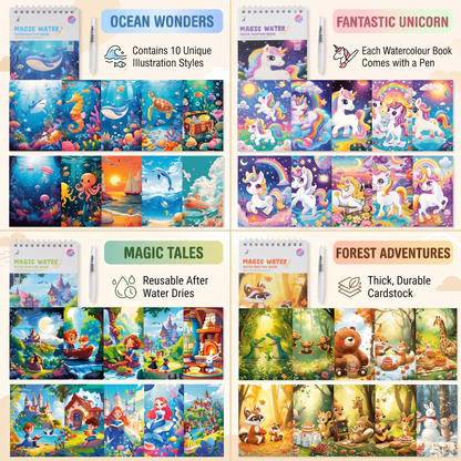 Magic Water Paint Travel Book