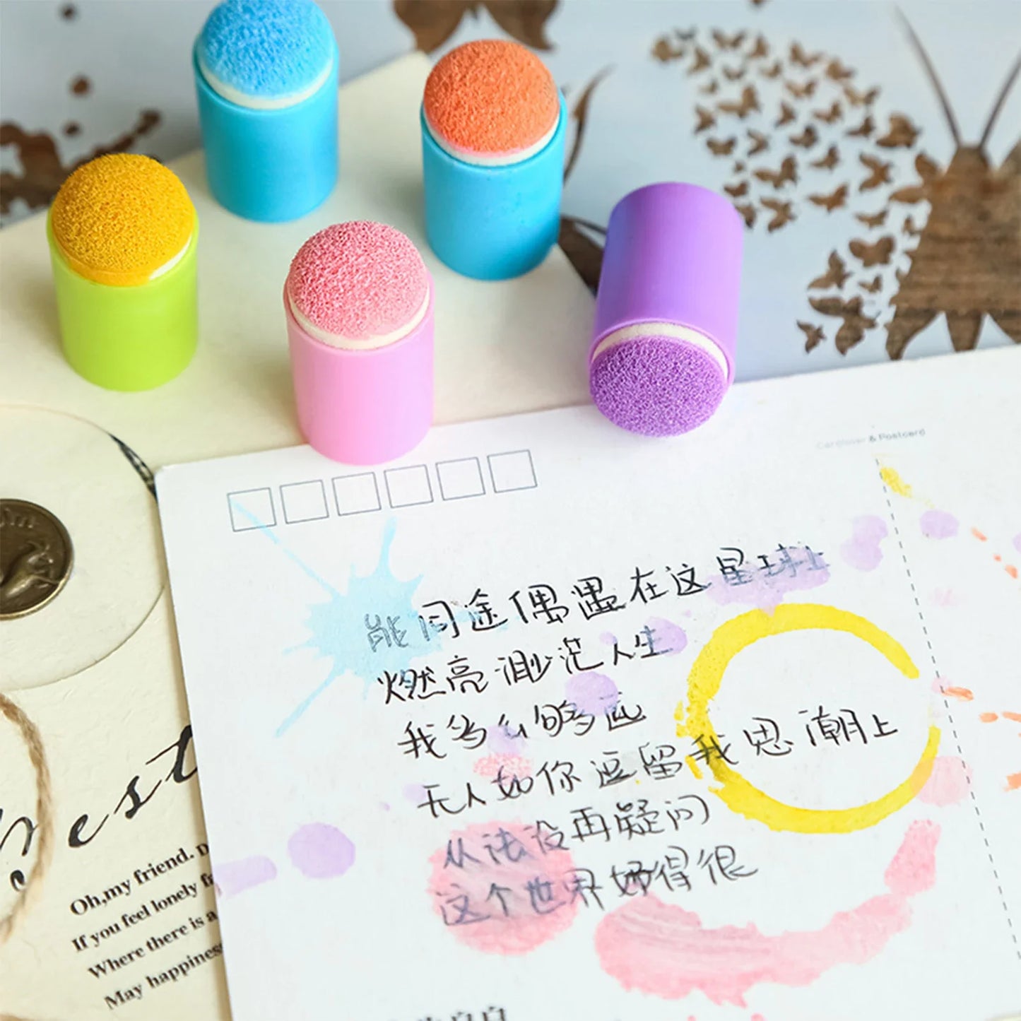 Creative Finger Art Sponge Set